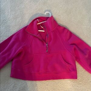 lululemon athletica Pink Half-Zip Sweatshirt